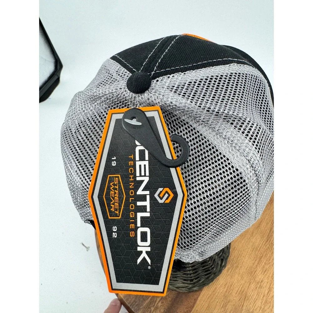 ScentLok Mens Black Gray‎ Mesh Trucker Hat Embroidered Logo Outdoor Gear